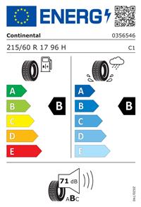Efficiency label - Continental, ContiEcoContact 5 215/60 R 17
